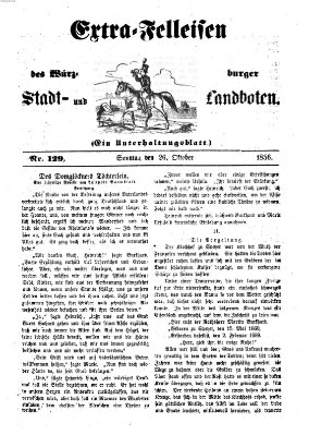 Würzburger Stadt- und Landbote Sonntag 26. Oktober 1856