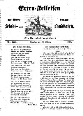 Würzburger Stadt- und Landbote Dienstag 28. Oktober 1856