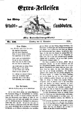 Würzburger Stadt- und Landbote Dienstag 11. November 1856