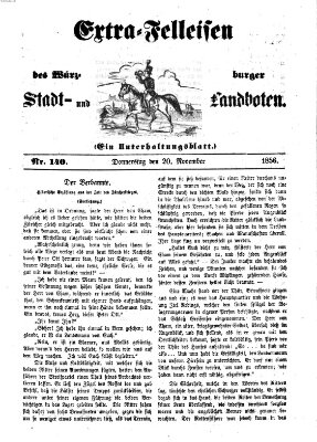 Würzburger Stadt- und Landbote Donnerstag 20. November 1856