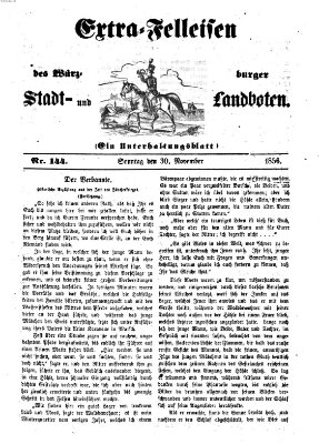 Würzburger Stadt- und Landbote Sonntag 30. November 1856