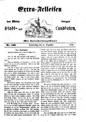 Würzburger Stadt- und Landbote Donnerstag 11. Dezember 1856