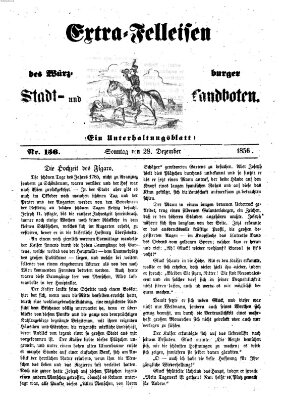 Würzburger Stadt- und Landbote Sonntag 28. Dezember 1856