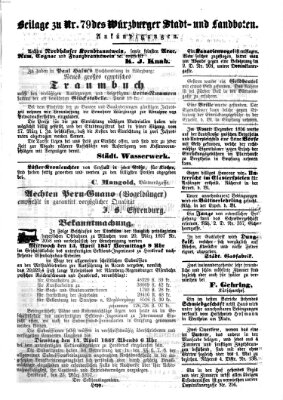 Würzburger Stadt- und Landbote Donnerstag 2. April 1857