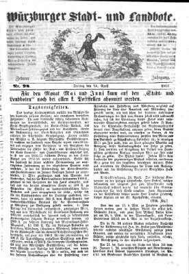 Würzburger Stadt- und Landbote Freitag 24. April 1857