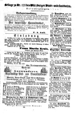 Würzburger Stadt- und Landbote Dienstag 26. Mai 1857