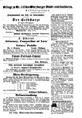 Würzburger Stadt- und Landbote Dienstag 16. Juni 1857