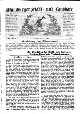 Würzburger Stadt- und Landbote Dienstag 23. Juni 1857