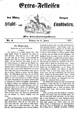 Würzburger Stadt- und Landbote Sonntag 18. Januar 1857