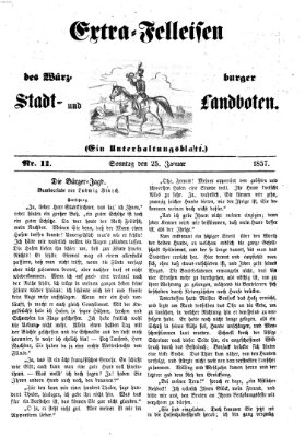 Würzburger Stadt- und Landbote Sonntag 25. Januar 1857