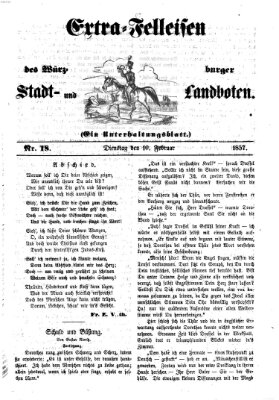 Würzburger Stadt- und Landbote Dienstag 10. Februar 1857