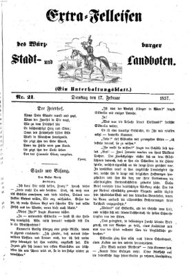 Würzburger Stadt- und Landbote Dienstag 17. Februar 1857