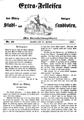 Würzburger Stadt- und Landbote Dienstag 24. Februar 1857