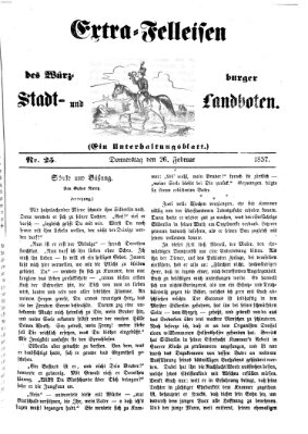 Würzburger Stadt- und Landbote Donnerstag 26. Februar 1857