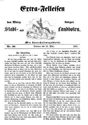 Würzburger Stadt- und Landbote Sonntag 29. März 1857