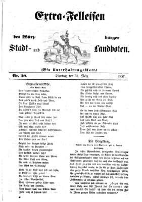 Würzburger Stadt- und Landbote Dienstag 31. März 1857