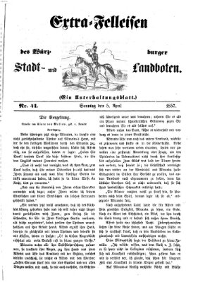 Würzburger Stadt- und Landbote Sonntag 5. April 1857