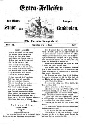 Würzburger Stadt- und Landbote Dienstag 14. April 1857