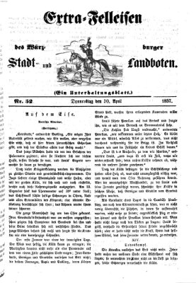 Würzburger Stadt- und Landbote Donnerstag 30. April 1857