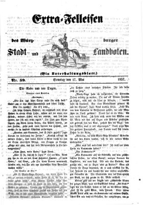 Würzburger Stadt- und Landbote Sonntag 17. Mai 1857