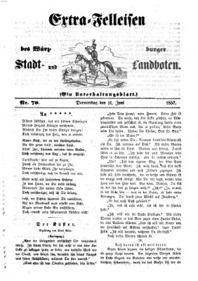 Würzburger Stadt- und Landbote Donnerstag 11. Juni 1857