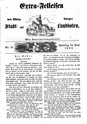 Würzburger Stadt- und Landbote Samstag 13. Juni 1857