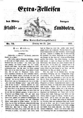 Würzburger Stadt- und Landbote Dienstag 23. Juni 1857