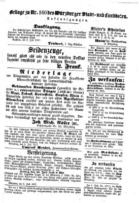 Würzburger Stadt- und Landbote Montag 6. Juli 1857