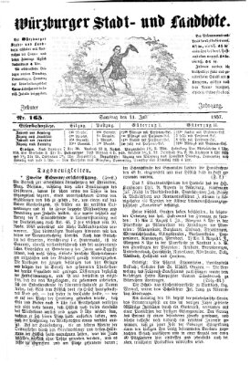 Würzburger Stadt- und Landbote Samstag 11. Juli 1857