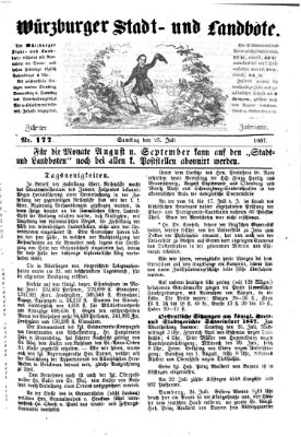 Würzburger Stadt- und Landbote Samstag 25. Juli 1857