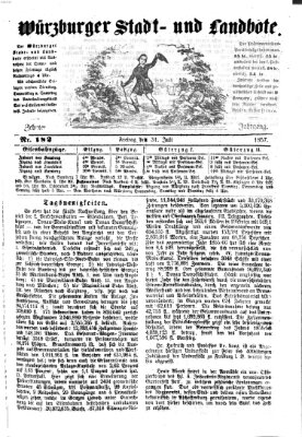 Würzburger Stadt- und Landbote Freitag 31. Juli 1857