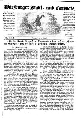 Würzburger Stadt- und Landbote Montag 3. August 1857