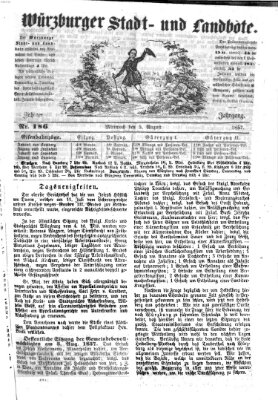 Würzburger Stadt- und Landbote Mittwoch 5. August 1857