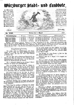 Würzburger Stadt- und Landbote Freitag 7. August 1857