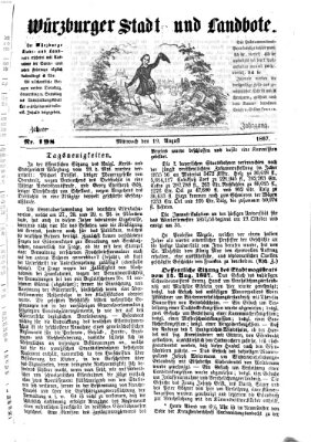 Würzburger Stadt- und Landbote Mittwoch 19. August 1857