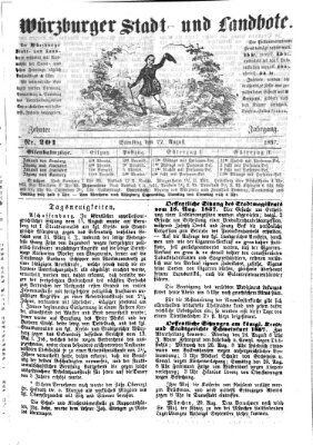 Würzburger Stadt- und Landbote Samstag 22. August 1857