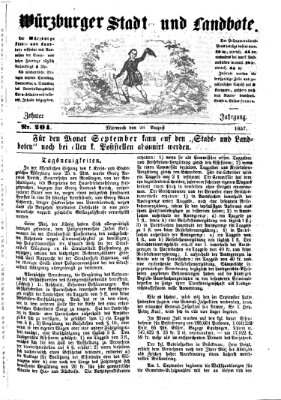 Würzburger Stadt- und Landbote Mittwoch 26. August 1857