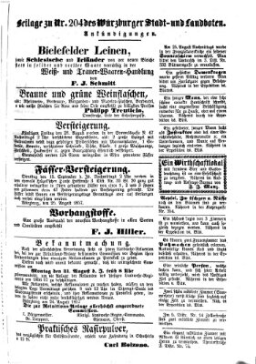 Würzburger Stadt- und Landbote Mittwoch 26. August 1857