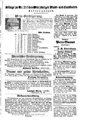 Würzburger Stadt- und Landbote Dienstag 8. September 1857