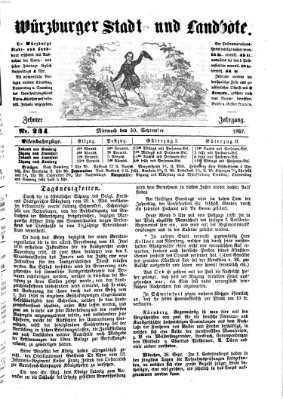 Würzburger Stadt- und Landbote Mittwoch 30. September 1857