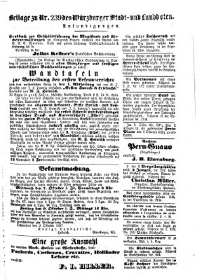 Würzburger Stadt- und Landbote Dienstag 6. Oktober 1857