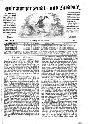 Würzburger Stadt- und Landbote Dienstag 20. Oktober 1857