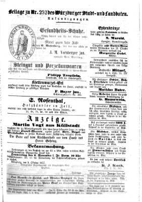 Würzburger Stadt- und Landbote Mittwoch 21. Oktober 1857