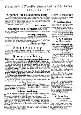 Würzburger Stadt- und Landbote Dienstag 27. Oktober 1857