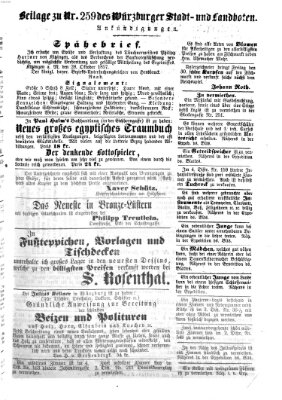 Würzburger Stadt- und Landbote Donnerstag 29. Oktober 1857