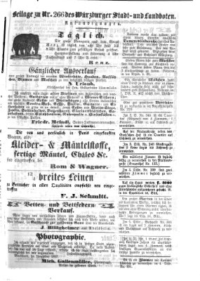 Würzburger Stadt- und Landbote Freitag 6. November 1857