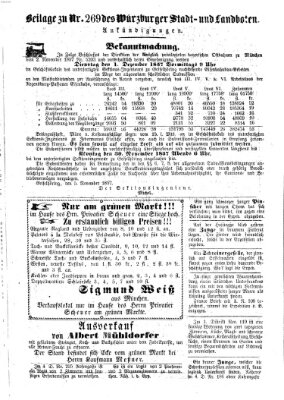 Würzburger Stadt- und Landbote Dienstag 10. November 1857