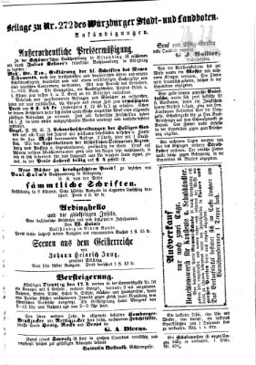 Würzburger Stadt- und Landbote Freitag 13. November 1857