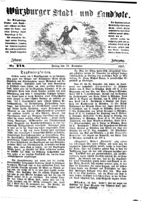 Würzburger Stadt- und Landbote Freitag 20. November 1857