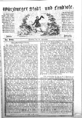 Würzburger Stadt- und Landbote Samstag 28. November 1857